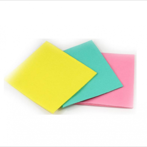 Yellow Green Pink Color Needle Punched Nonwoven Household Kitchen Cleaning Cloth