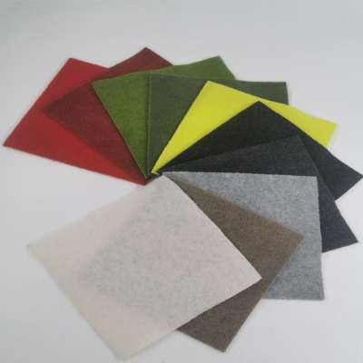 Jiangsu factory direct sales soft colored plush felt non-woven fabric Single-sided brushed cloth