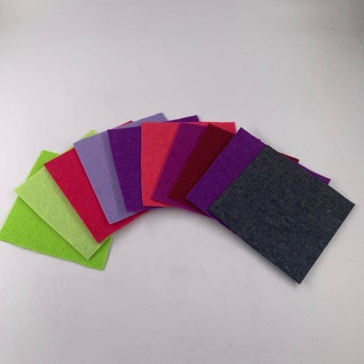 RPET recycled polyester colorful nonwoven industry DIY craft felt fabric sheet